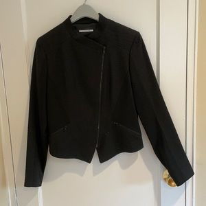 Tahari black zip up jacket